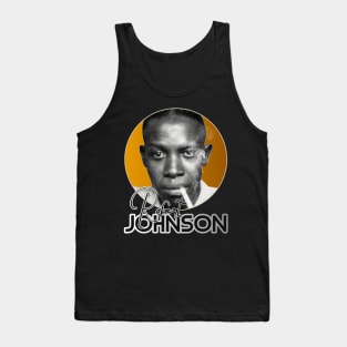 Retro Robert Johnson Gold Tribute Tank Top